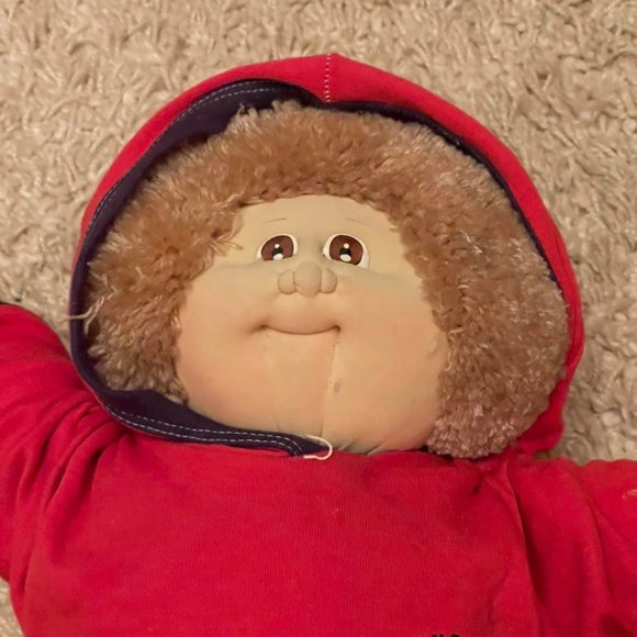 CABBAGE PATCH KIDS DOLL XAVIER ROBERTS LITTLE PEOPLE SOFT SCULPTURE BOY VINTAGE - Picture 1 of 12